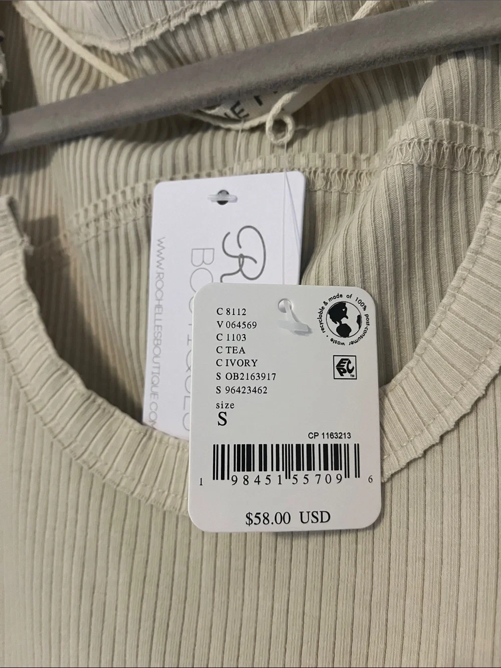 Free People Ivory Jamie tank top NWT